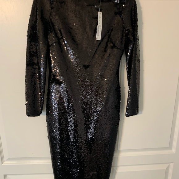 NWT Gianni Bini Sequin black dress - Picture 3 of 3